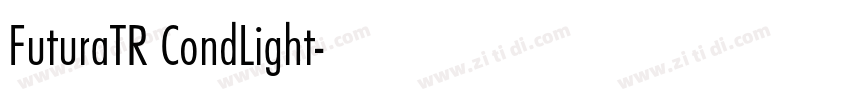FuturaTR CondLight字体转换
